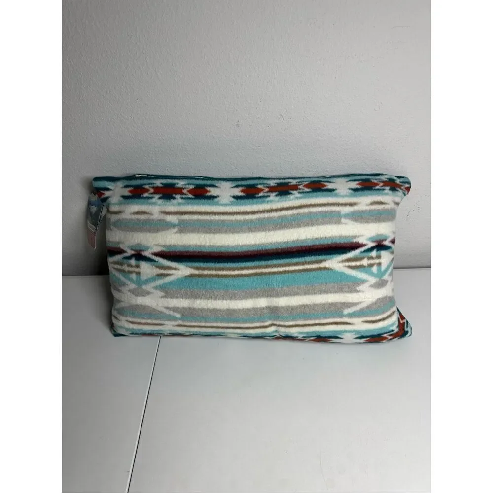 Rare NWT The Alpine Chalet Southwestern Aztec Soft Plush Pillow 22”x12” Feather